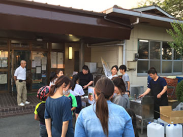 淡路麺業_炊き出し_益城町